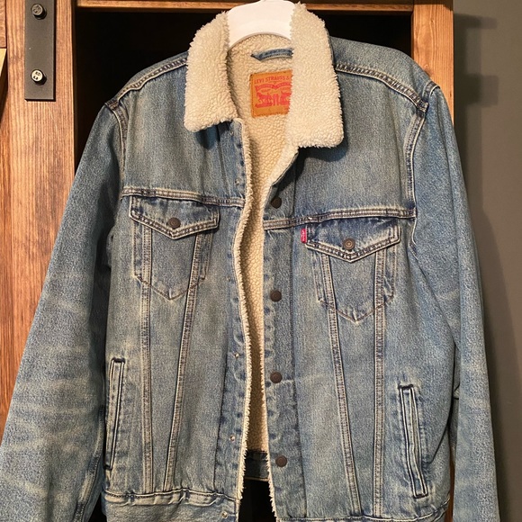Levi's Jackets & Coats Mens Levis Sherpa Lined Denim Jacket Poshmark